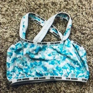 Steve Madden Blue Sports Bra